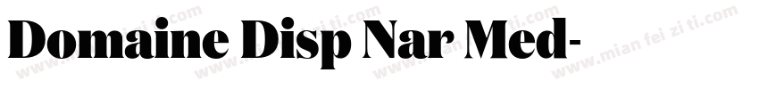 Domaine Disp Nar Med字体转换